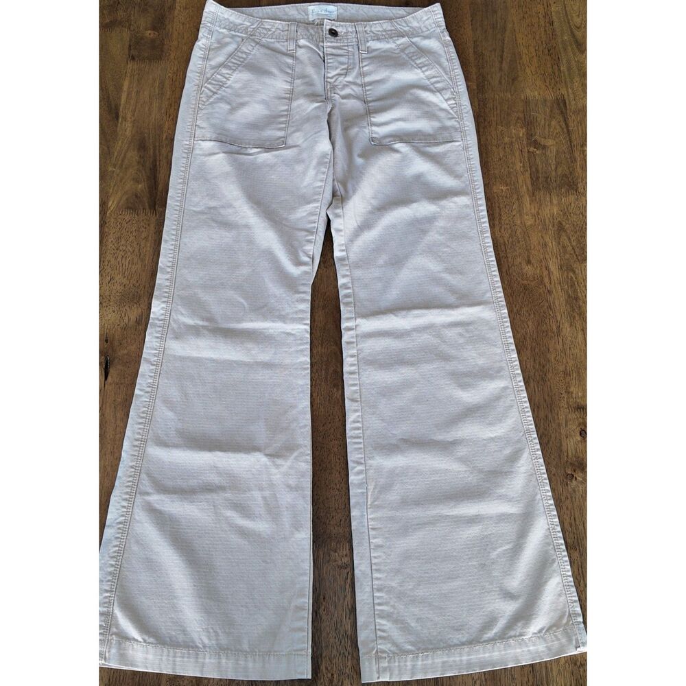 Levi's 2009 Khaki Wide Leg Utility Pants Size 4 Low Rise Y2K Patch Pocket